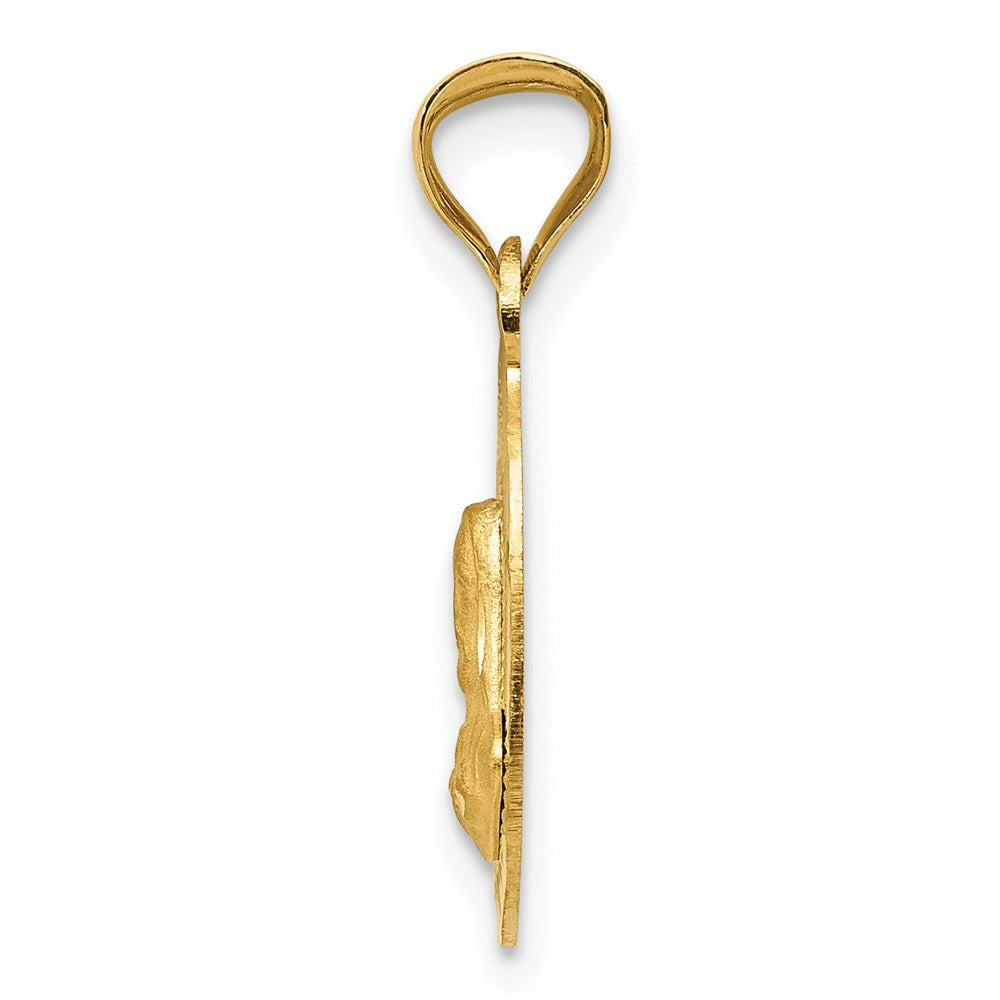 Gold Jesus Oval Pendants