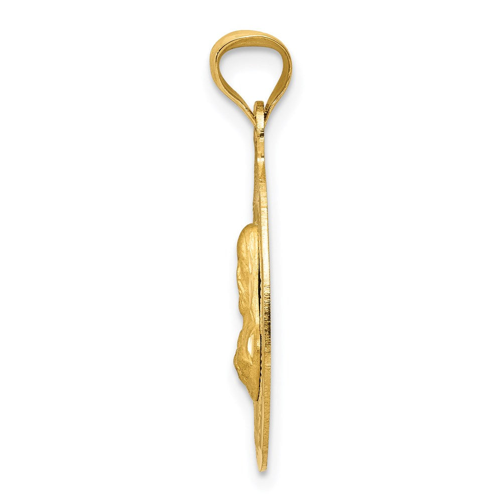Gold Jesus Oval Pendants