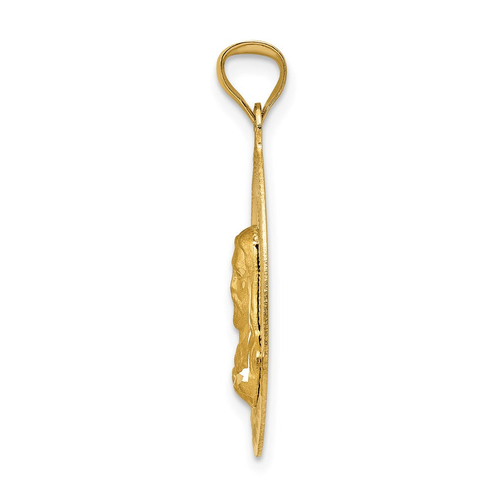 Gold Jesus Oval Pendants