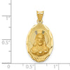 Gold Jesus Oval Pendants