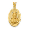 Gold Jesus Oval Pendants
