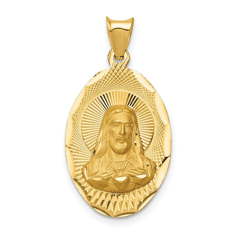 Gold Jesus Oval Pendants