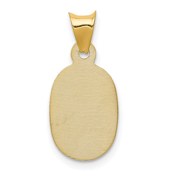 Gold Oval Corpus Pendants