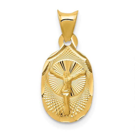 Gold Oval Corpus Pendants