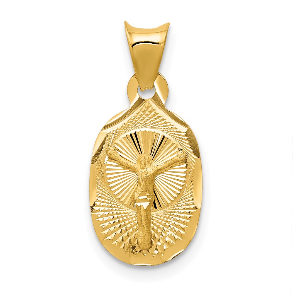 Gold Oval Corpus Pendants
