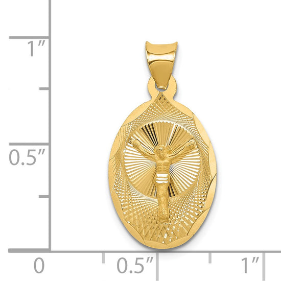 Gold Oval Corpus Pendants
