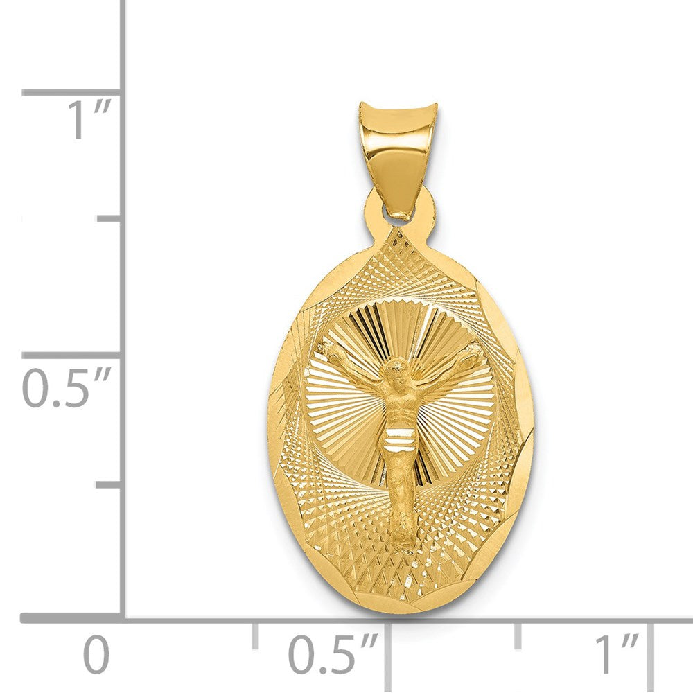Gold Oval Corpus Pendants