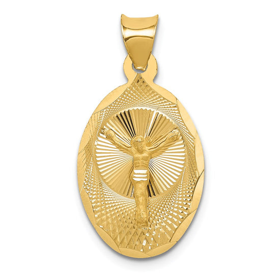Gold Oval Corpus Pendants