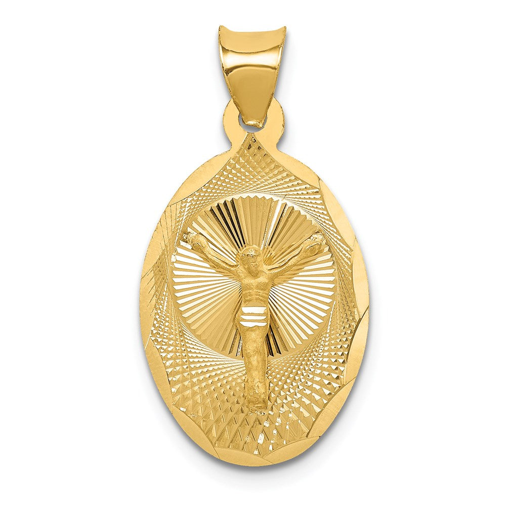 Gold Oval Corpus Pendants