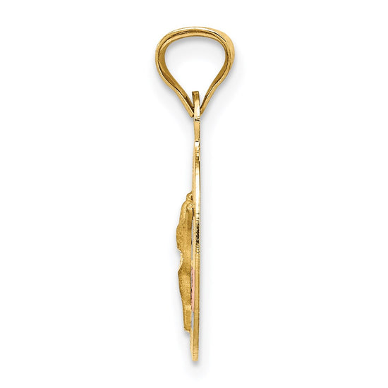 Gold Oval Corpus Pendants