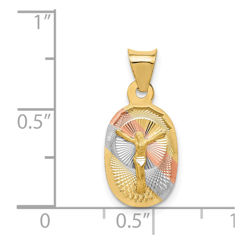 Gold Oval Corpus Pendants