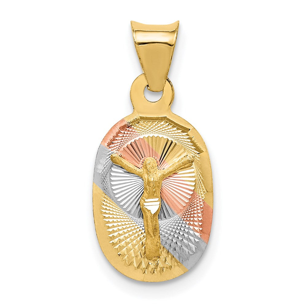 Gold Oval Corpus Pendants