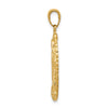 14k Polished and Satin Solid Our Lady of Guadalupe Pendant