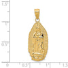 14k Polished and Satin Solid Our Lady of Guadalupe Pendant