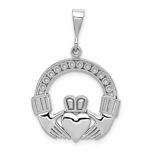 Gold Polished Claddagh Pendants