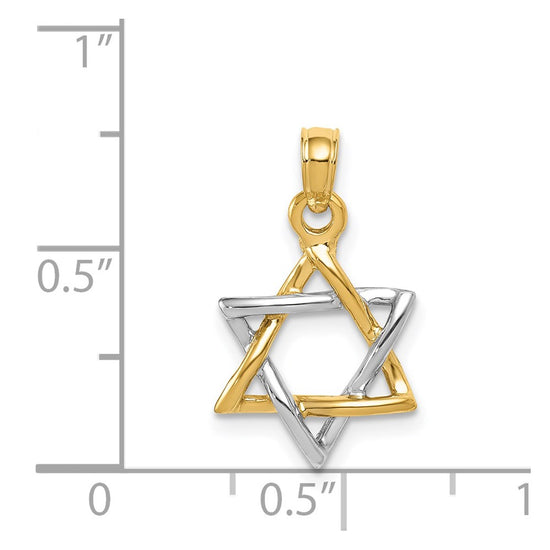 Gold Star of David Pendants