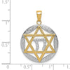 Gold Star of David Chai Pendants
