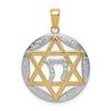 Gold Star of David Chai Pendants