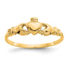Gold Polished Claddagh Rings
