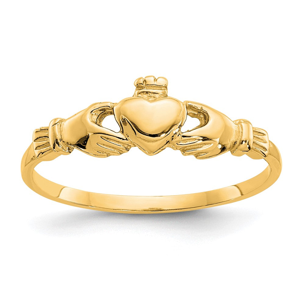 Gold Polished Claddagh Rings