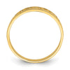 14K Polished JESUS with Hearts Ring
