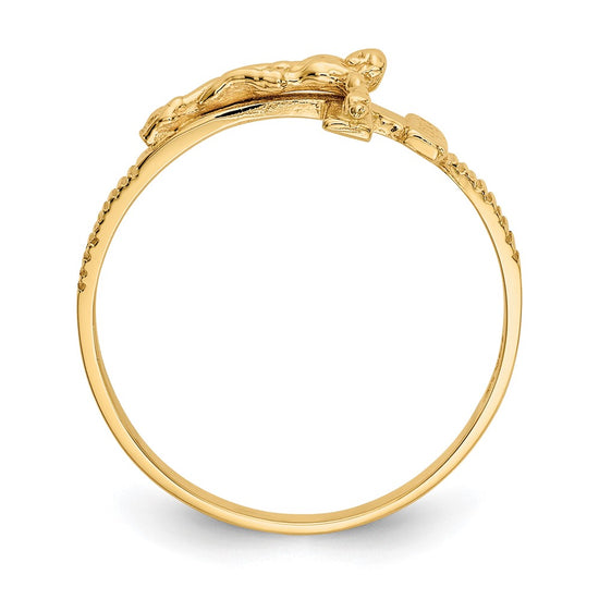 Gold Polished Religious Rings