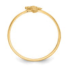 14k Polished Cross Ring