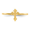 14k Polished Cross Ring