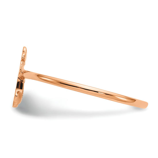 Gold Polished Cross Rings