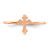 Gold Polished Cross Rings
