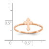 Gold Polished Cross Rings