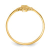 14k Polished Celtic Knot Cross Ring