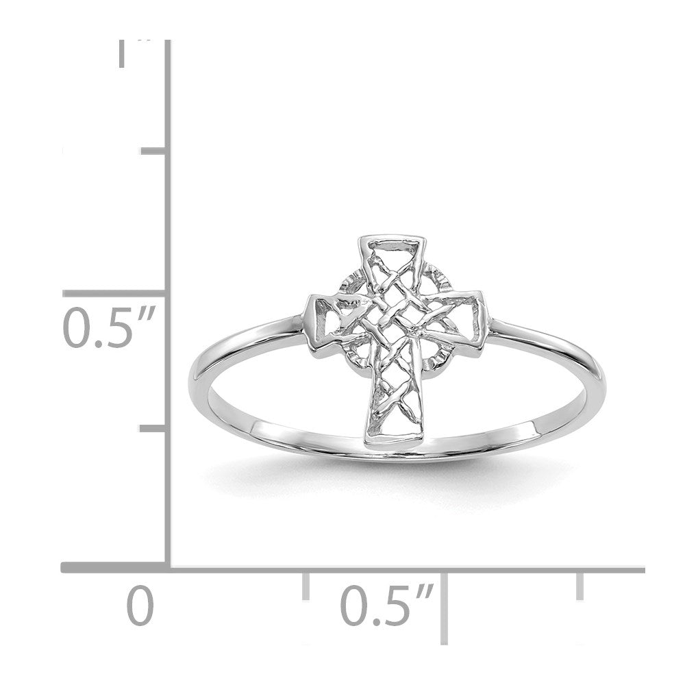Gold Polished Celtic Cross Rings