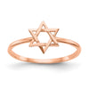 Gold Polished Star of David Rings