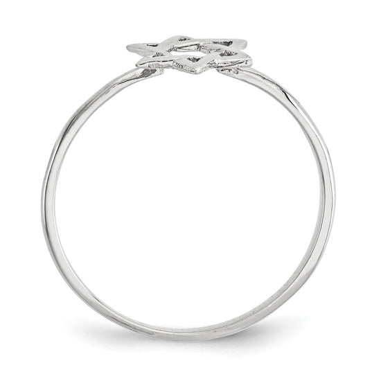 Gold Polished Star of David Rings