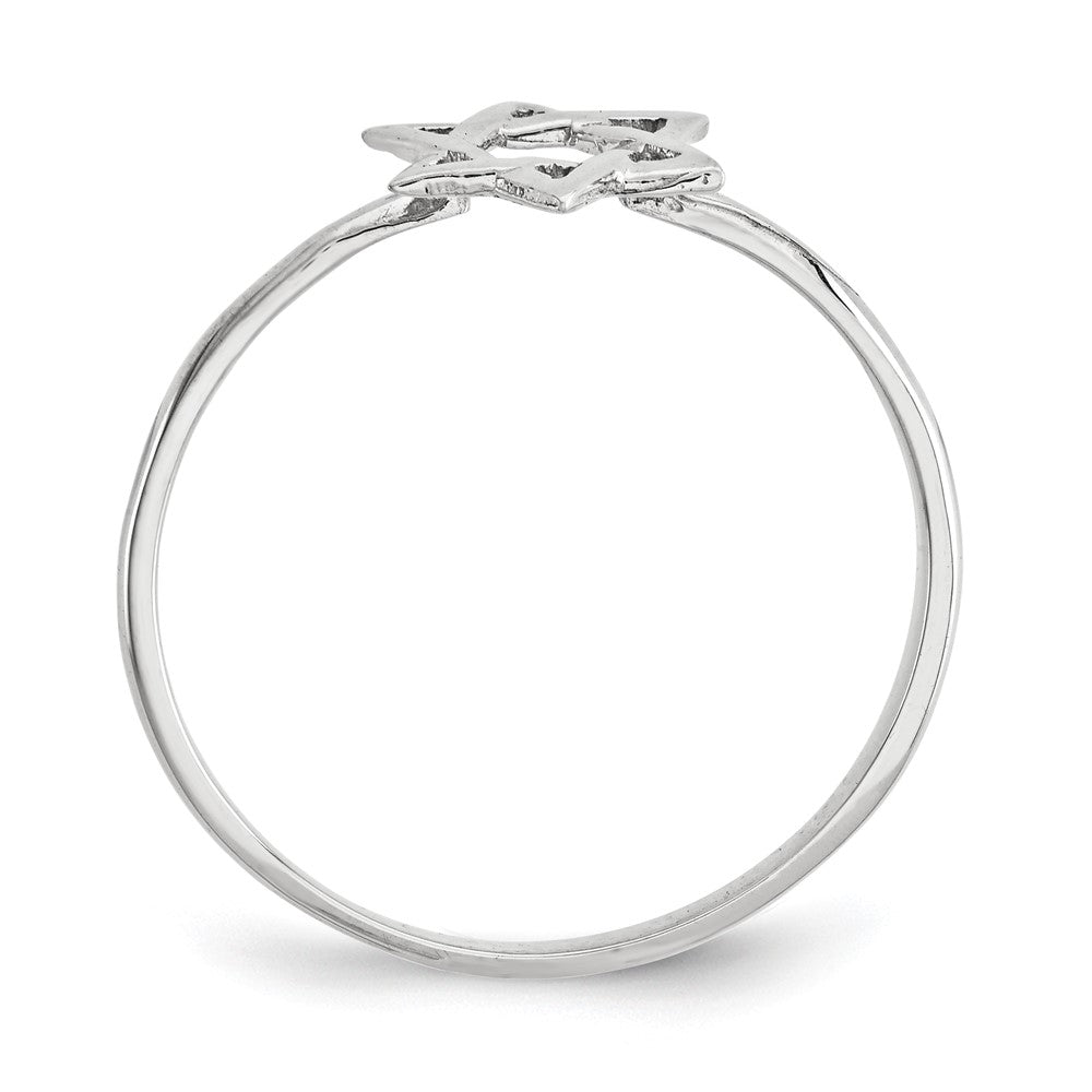 Gold Polished Star of David Rings