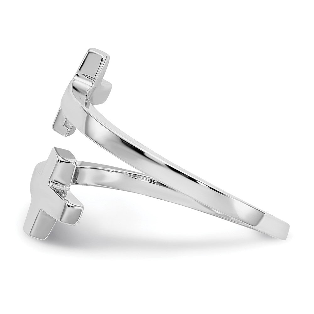 Gold Polished Cross Rings