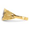 14k Two-Tone Polished Star of David Ring