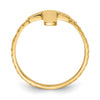 Gold Polished Cross Rings