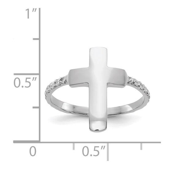 Gold Polished Cross Rings