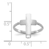 Gold Polished Cross Rings