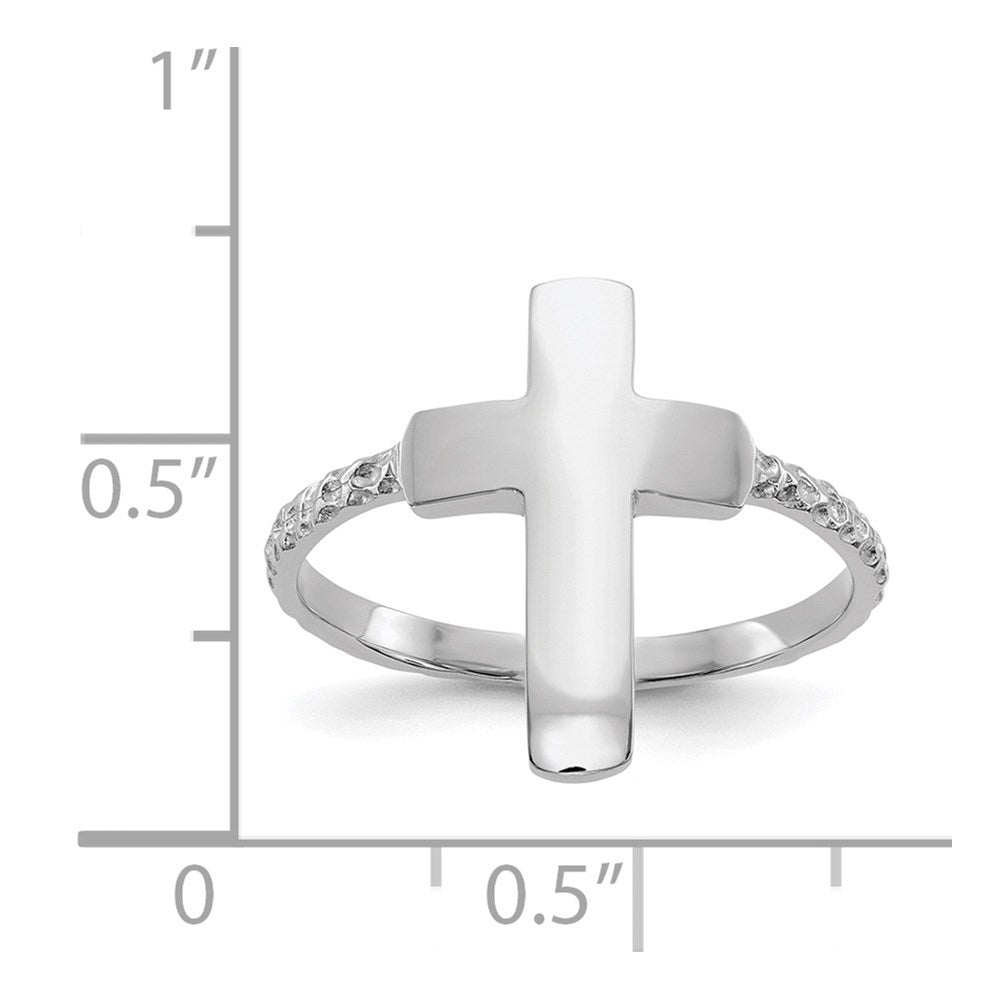 Gold Polished Cross Rings
