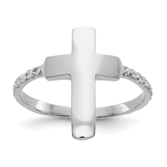 Gold Polished Cross Rings