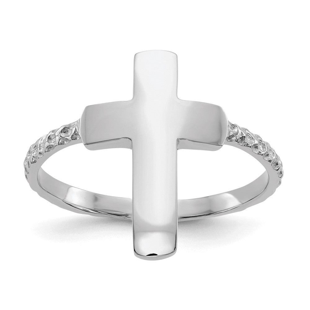 Gold Polished Cross Rings