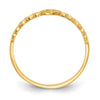14k Polished Hearts Ring