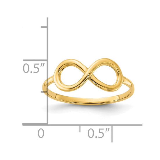 Gold Polished Infinity Ring