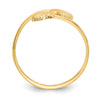 14k Polished Shells Bypass Ring