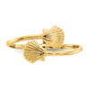14k Polished Shells Bypass Ring