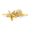 Gold Polished Sea Shell Rings