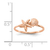 Gold Polished Sea Shell Rings